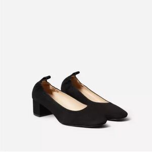 Everlane Day Heels Pumps Sz 9 Black Suede
